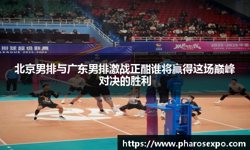 北京男排与广东男排激战正酣谁将赢得这场巅峰对决的胜利
